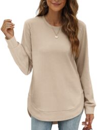 Women's High Low Curved Hem Tops (Buy 2 Free Shipping) - Image 4