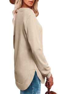 Women's High Low Curved Hem Tops (Buy 2 Free Shipping) - Image 5