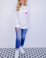 Women's Heart Skeleton Sequin Embellished Sweatshirt (Buy 2 Free Shipping) - Image 3