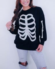 Women's Heart Skeleton Sequin Embellished Sweatshirt (Buy 2 Free Shipping) - Image 6