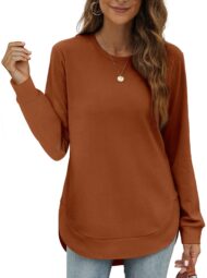 Women's High Low Curved Hem Tops (Buy 2 Free Shipping) - Image 14