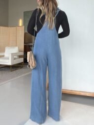 Women's Denim Wide Leg Overalls Jumpsuits (Buy 2 Free Shipping) - Image 3