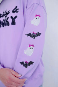 Women's Sparkly & Spooky Sequin Sweatshirt (Buy 2 Free Shipping) - Image 4