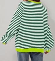 Women's Oversized Striped Long Sleeve Pullover (Buy 2 Free Shipping) - Image 13