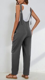 Women's Adjustable Straps Button Up Jumpsuit (Buy 2 Free Shipping) - Image 13