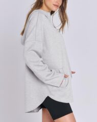 Women's Quarter Zip Oversized Tunic Hoodie (Buy 2 Free Shipping) - Image 3