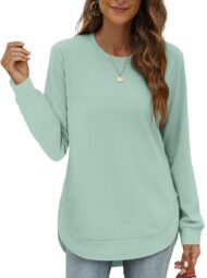 Women's High Low Curved Hem Tops (Buy 2 Free Shipping) - Image 16