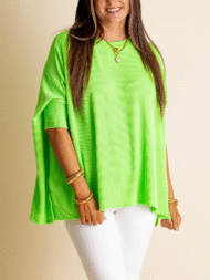Women's Oversized Half Sleeve Ribbed Top (Buy 2 Free Shipping) - Image 12
