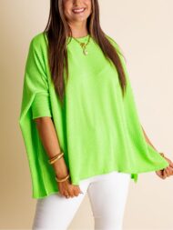 Women's Oversized Half Sleeve Ribbed Top (Buy 2 Free Shipping) - Image 11
