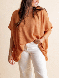 Women's Oversized Half Sleeve Ribbed Top (Buy 2 Free Shipping) - Image 24