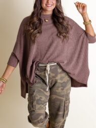 Women's Oversized Half Sleeve Ribbed Top (Buy 2 Free Shipping) - Image 6