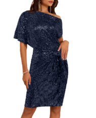 Women's Off Shoulder Sequins Bodycon Dress (Buy 2 Free Shipping) - Image 15