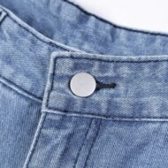 High Waist Loose Wide Leg Mopping Jeans - Image 8