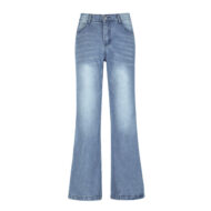 High Waist Loose Wide Leg Mopping Jeans - Image 5