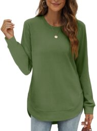Women's High Low Curved Hem Tops (Buy 2 Free Shipping) - Image 17