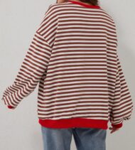 Women's Oversized Striped Long Sleeve Pullover (Buy 2 Free Shipping) - Image 15