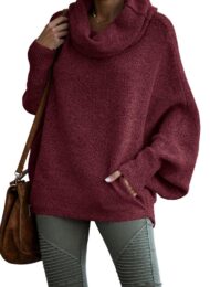 Women's Cowl Neck Pullover Sweaters with Pockets (Buy 2 Free Shipping) - Image 6