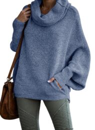 Women's Cowl Neck Pullover Sweaters with Pockets (Buy 2 Free Shipping) - Image 5