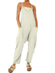 New Wide Leg Jumpsuit with Pockets (Buy 2 Free Shipping) - Image 18