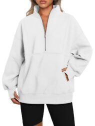 Women's Half Zip Oversized Sweatshirt with Pockerts (Buy 2 Free Shipping) - Image 5