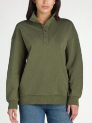 Mock Neck Henley Pullover Sweatshirt (Buy 2 Free Shipping) - Image 5