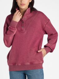 Mock Neck Henley Pullover Sweatshirt (Buy 2 Free Shipping) - Image 3