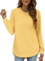 Women's High Low Curved Hem Tops (Buy 2 Free Shipping) - Image 18
