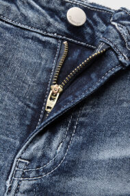 90s Vintage Embroidery Pocket Low Waist Jeans - Image 10