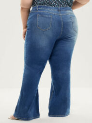 Bootcut Very Stretchy Mid Rise Medium Wash Sculpt Waist Jeans - Image 12