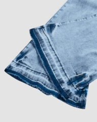 90s Vintage Button Up High Waist Flare Jeans - Image 10