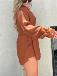 Satin Covered Nights Romper Dress Set (Buy 2 Free Shipping) - Image 11