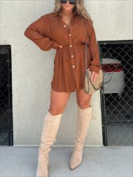 Satin Covered Nights Romper Dress Set (Buy 2 Free Shipping) - Image 10