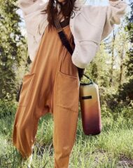 New Wide Leg Jumpsuit with Pockets (Buy 2 Free Shipping) - Image 4