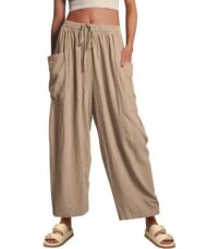 Women‘s Casual Linen Blend Palazzo Pants (Buy 2 Free Shipping) - Image 5