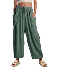 Women‘s Casual Linen Blend Palazzo Pants (Buy 2 Free Shipping) - Image 6