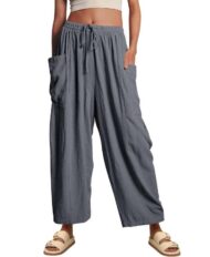 Women‘s Casual Linen Blend Palazzo Pants (Buy 2 Free Shipping) - Image 10